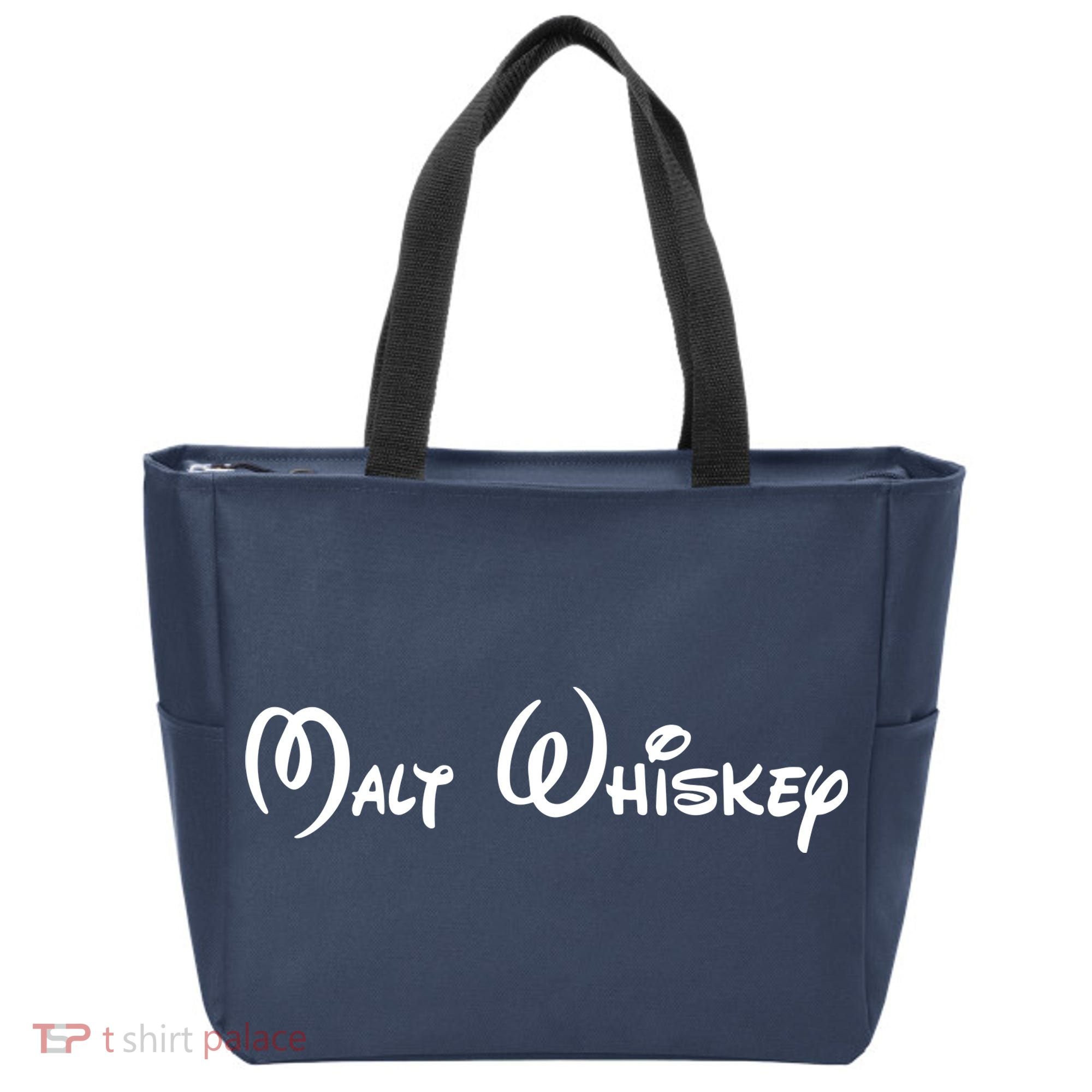 Malt Whiskey Shirts Funny Gift Idea Pun Logo Parody Tote Bag