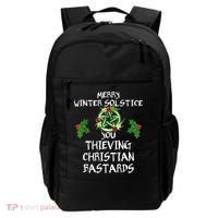 Merry Winter Solstice You Thieving Christian Bastards Backpack thumb 0