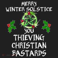 Merry Winter Solstice You Thieving Christian Bastards Tumbler thumb 3