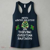 Merry Winter Solstice You Thieving Christian Bastards Women's Tank Top thumb 3