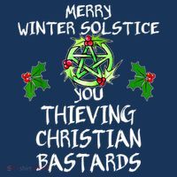 Merry Winter Solstice You Thieving Christian Bastards Hat thumb 2
