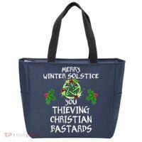 Merry Winter Solstice You Thieving Christian Bastards Tote Bag thumb 0