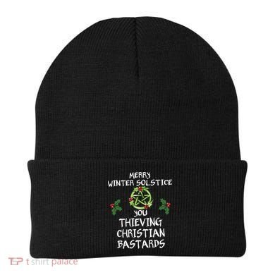 Merry Winter Solstice You Thieving Christian Bastards Beanie