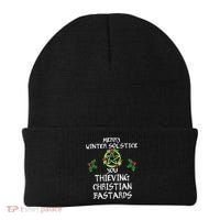 Merry Winter Solstice You Thieving Christian Bastards Beanie thumb 0