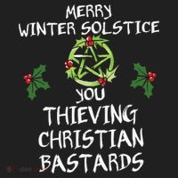 Merry Winter Solstice You Thieving Christian Bastards Beanie thumb 2