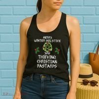 Merry Winter Solstice You Thieving Christian Bastards Women's Tank Top thumb 2