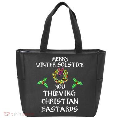 Merry Winter Solstice You Thieving Christian Bastards 21 Tote Bag