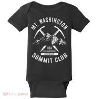 Mount Washington Summit Club I Climbed Mt Washington Baby Bodysuit thumb 0