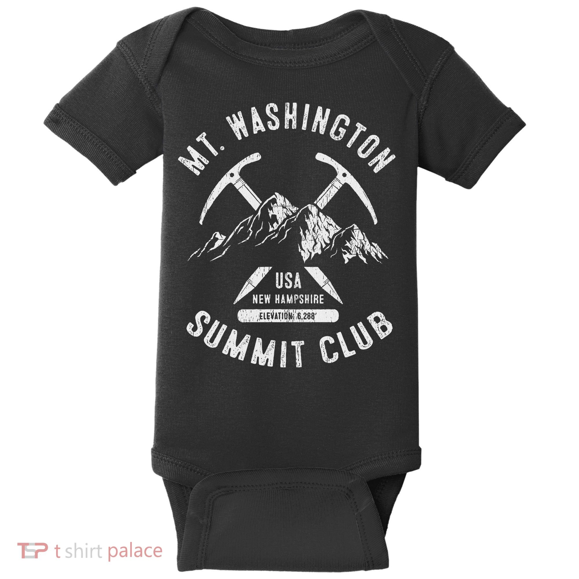 Mount Washington Summit Club I Climbed Mt Washington Baby Bodysuit