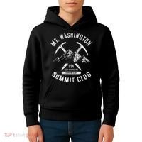 Mount Washington Summit Club I Climbed Mt Washington Kids Hoodie thumb 4