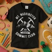 Mount Washington Summit Club I Climbed Mt Washington Kids T-Shirt thumb 3