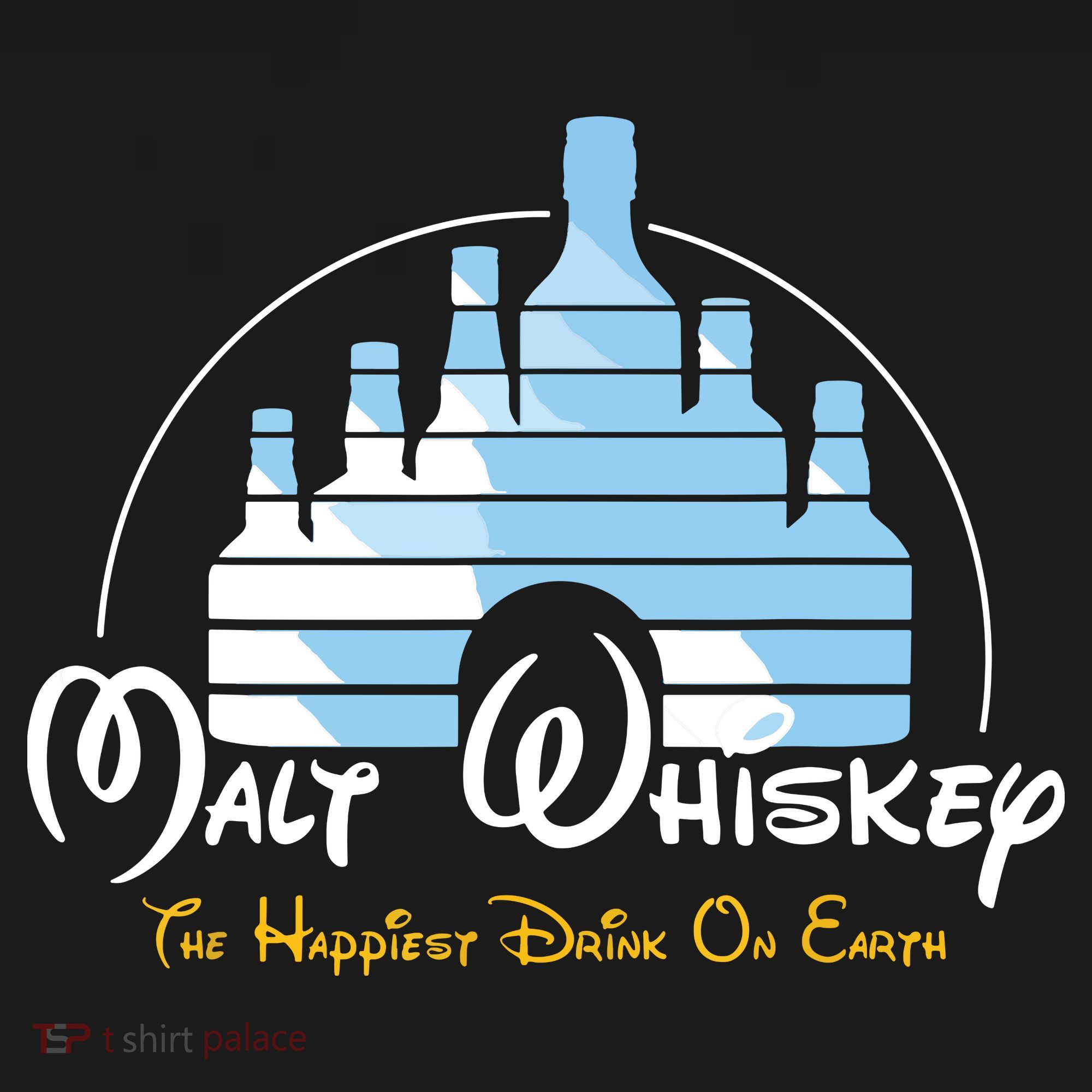Malt Whiskey Shirts Happiest Drink Funny Pun Parody Ornament