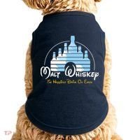 Malt Whiskey Shirts Happiest Drink Funny Pun Parody Doggie Tank thumb 0