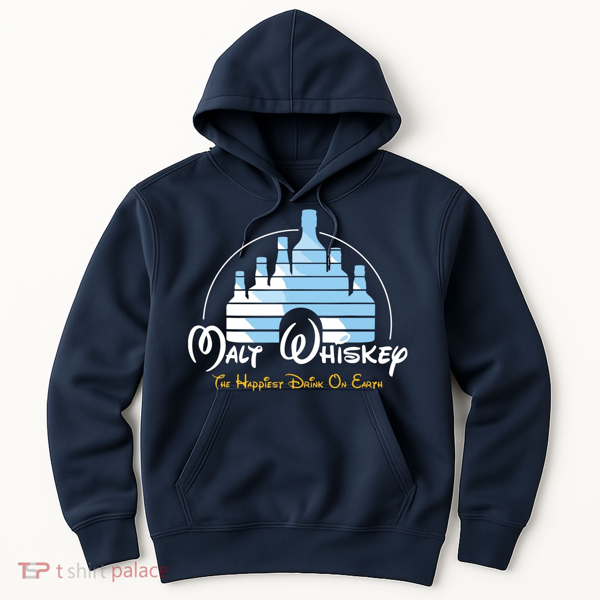 Malt Whiskey Shirts Happiest Drink Funny Pun Parody Hoodie