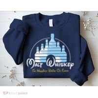 Malt Whiskey Shirts Happiest Drink Funny Pun Parody Sweatshirt thumb 2