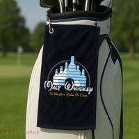 Malt Whiskey Shirts Happiest Drink Funny Pun Parody Golf Towel thumb 2