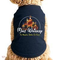 Malt Whiskey Shirts Happiest Drink Funny Pun Parody Doggie Tank thumb 0