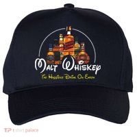 Malt Whiskey Shirts Happiest Drink Funny Pun Parody Five-Panel Snapback Cap thumb 0
