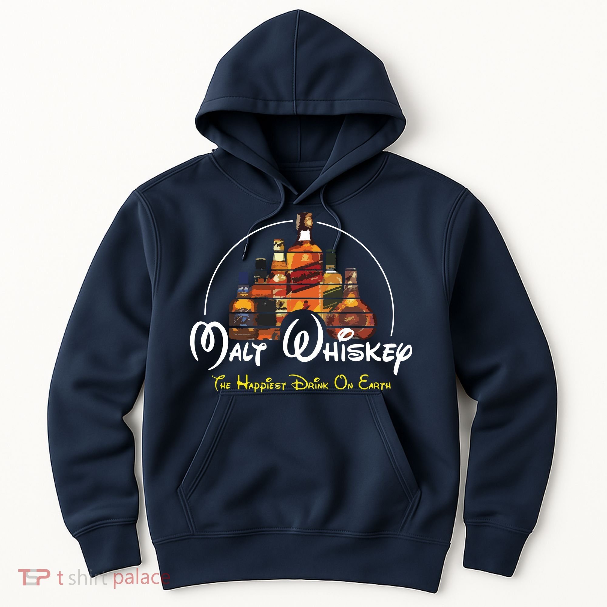 Malt Whiskey Shirts Happiest Drink Funny Pun Parody Hoodie