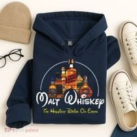 Malt Whiskey Shirts Happiest Drink Funny Pun Parody Hoodie thumb 4