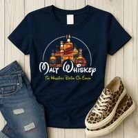 Malt Whiskey Shirts Happiest Drink Funny Pun Parody Women's T-Shirt thumb 3