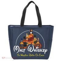 Malt Whiskey Shirts Happiest Drink Funny Pun Parody Tote Bag thumb 0