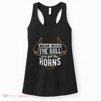 Mess With The Bull You Get The Horns Bullfighter Longhorn Women's Tank Top thumb 0