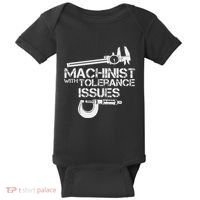 Machinist With Tolerance Issues.Machinis Funny Gift Baby Bodysuit thumb 0