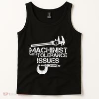 Machinist With Tolerance Issues.Machinis Funny Gift Tank Top thumb 2