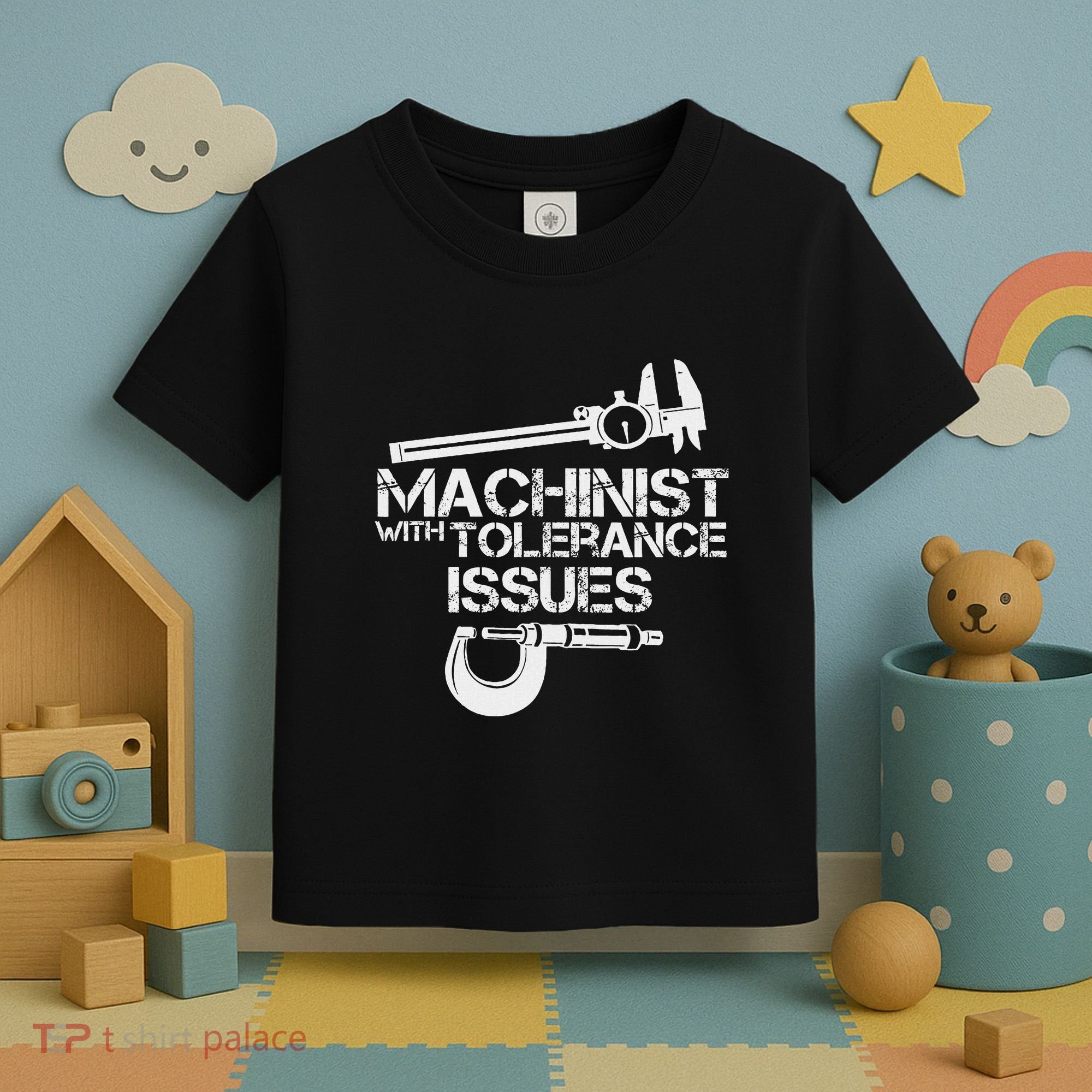 Machinist With Tolerance Issues.Machinis Funny Gift Toddler T-Shirt
