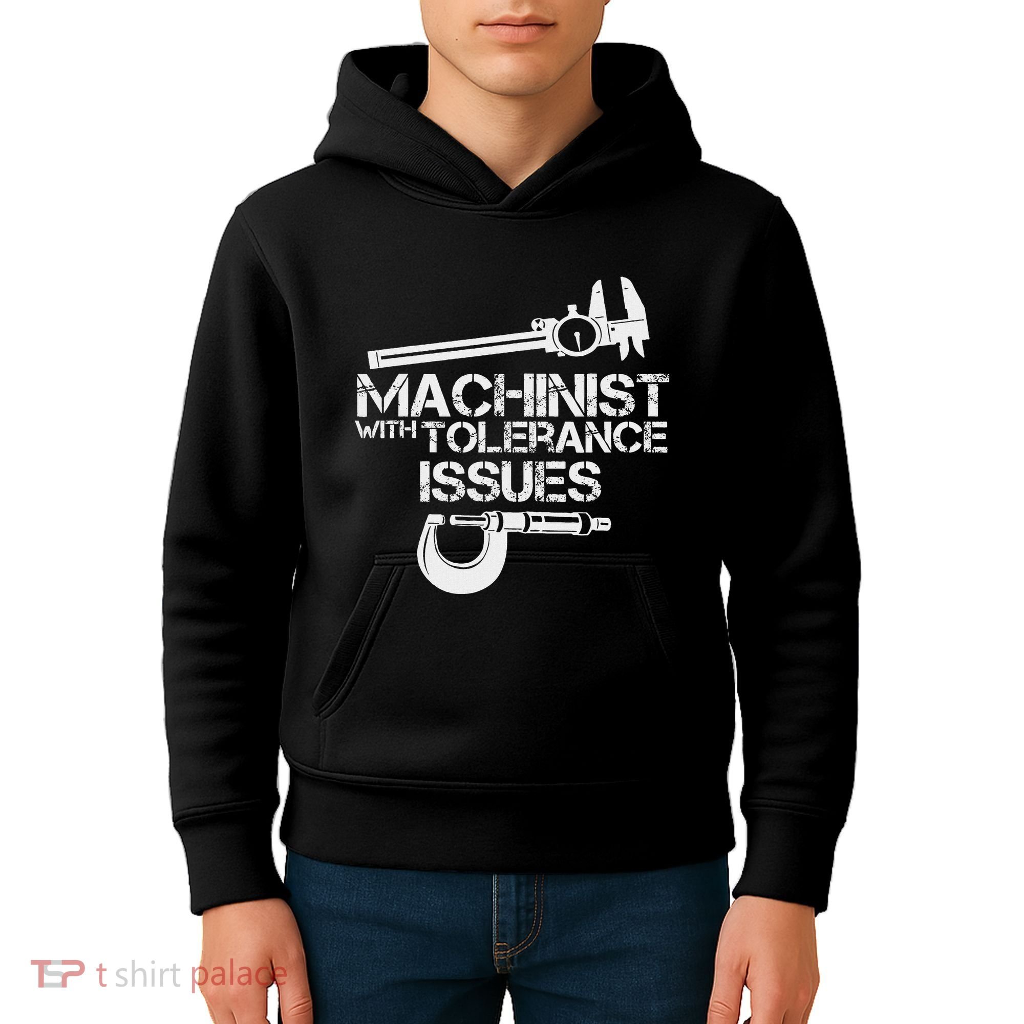 Machinist With Tolerance Issues.Machinis Funny Gift Kids Hoodie