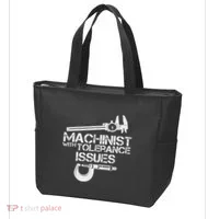 Machinist With Tolerance Issues.Machinis Funny Gift Tote Bag thumb 3
