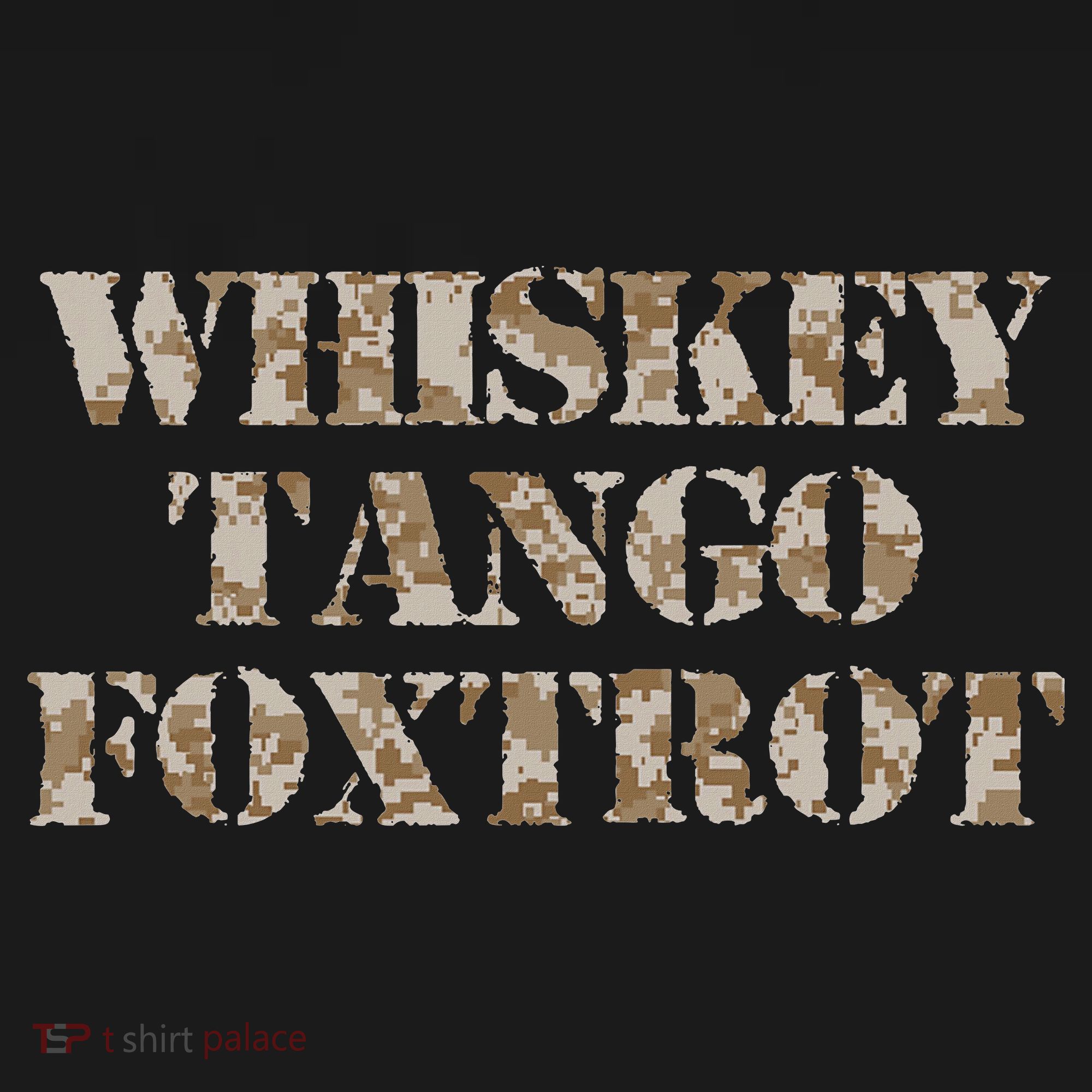 Military Whisky Tango Foxtrot (wtf) Camouflage Long Sleeve Shirt