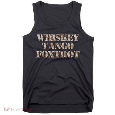 Military Whisky Tango Foxtrot (wtf) Camouflage Tank Top