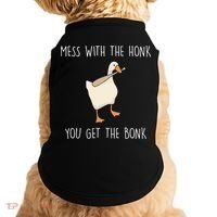 Mess With The Honk You Get The Bonk Doggie Tank thumb 0