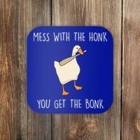 Mess With The Honk You Get The Bonk Coaster thumb 0