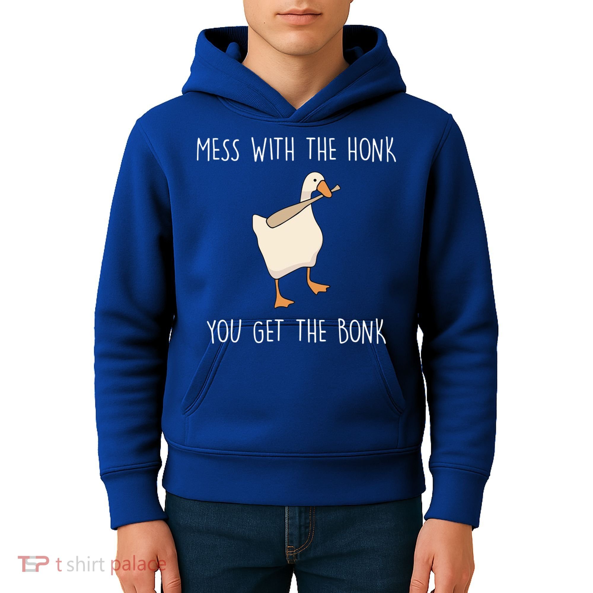 Mess With The Honk You Get The Bonk Kids Hoodie