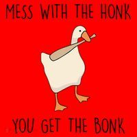 Mess With The Honk You Get The Bonk Santa Hat thumb 1