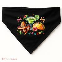 Mexico Wine Tequila Margarita Drinking Mexican Cinco De USA-Made Doggie Bandana thumb 0