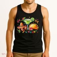 Mexico Wine Tequila Margarita Drinking Mexican Cinco De Tank Top thumb 3