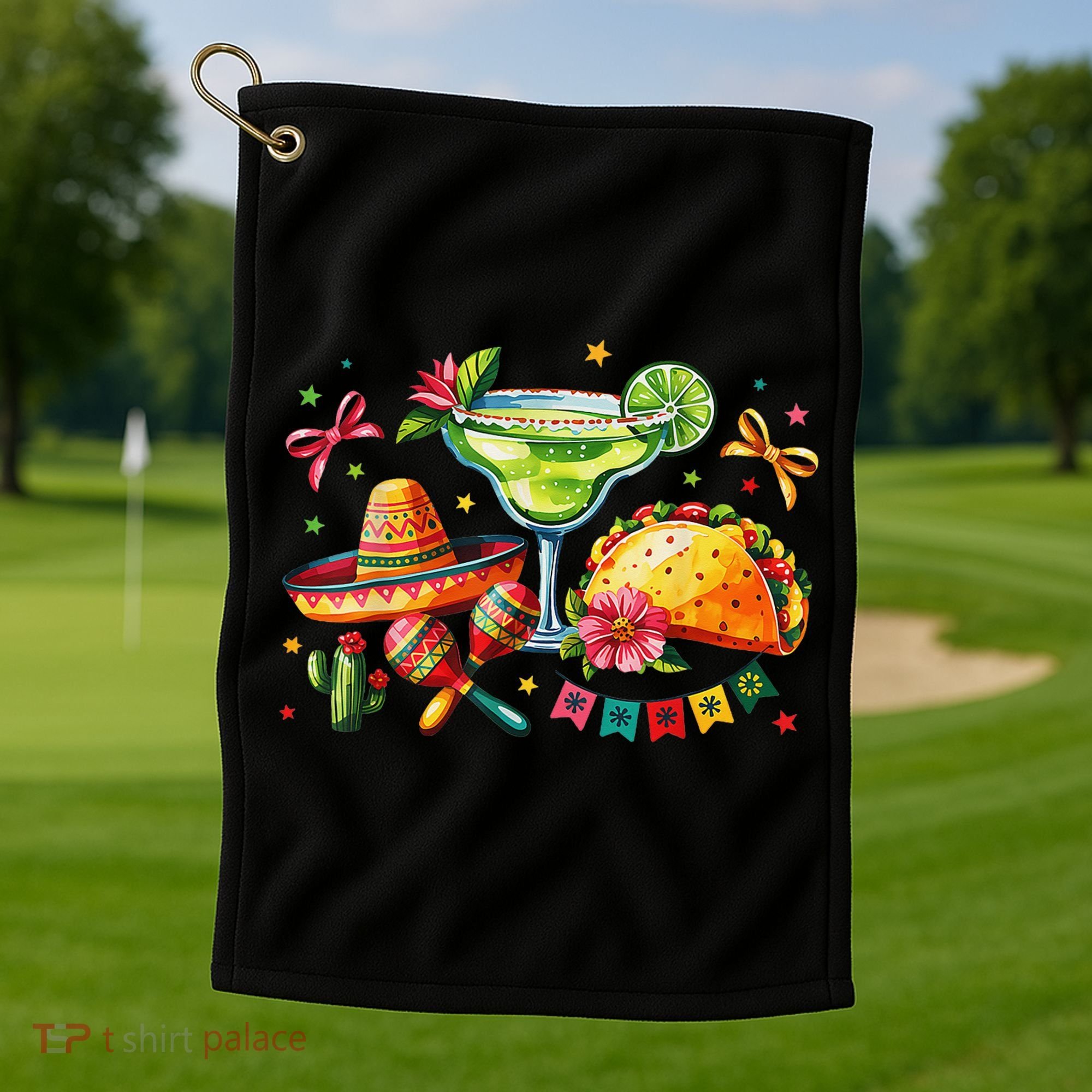 Mexico Wine Tequila Margarita Drinking Mexican Cinco De Golf Towel