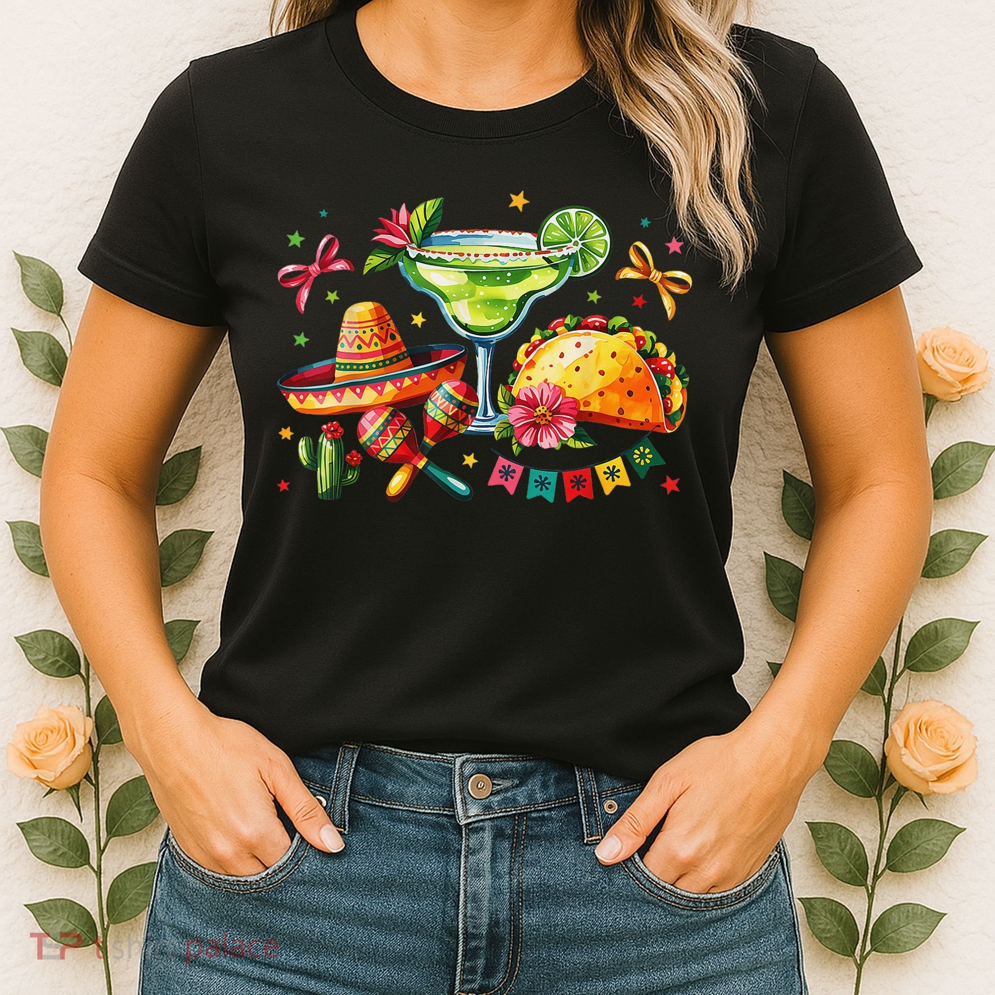 Mexico Wine Tequila Margarita Drinking Mexican Cinco De Women's T-Shirt