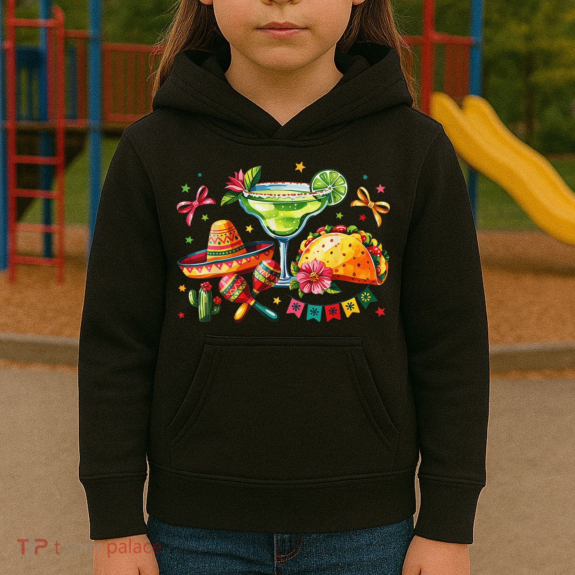 Mexico Wine Tequila Margarita Drinking Mexican Cinco De Kids Hoodie