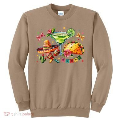 Mexico Wine Tequila Margarita Drinking Mexican Cinco De Sweatshirt
