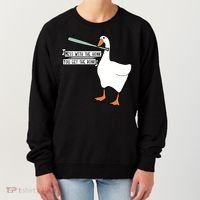 Mess With The Honk You Get The Bonk Goose Women's Sweatshirt thumb 0