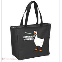 Mess With The Honk You Get The Bonk Goose Tote Bag thumb 2