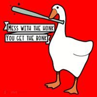 Mess With The Honk You Get The Bonk Goose Santa Hat thumb 1