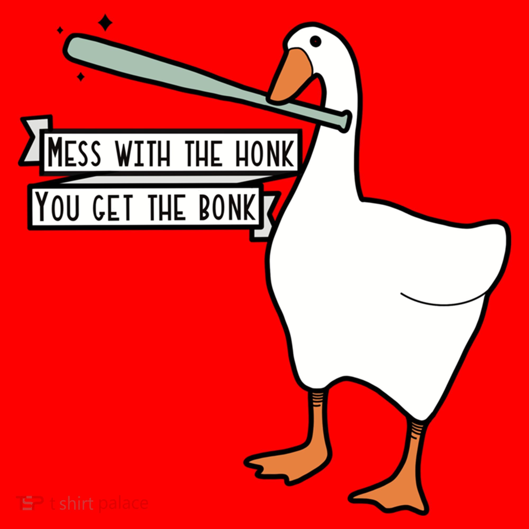 Mess With The Honk You Get The Bonk Goose Santa Hat