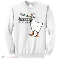 Mess With The Honk You Get The Bonk Goose Sweatshirt thumb 0