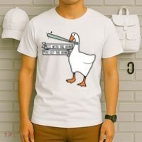 Mess With The Honk You Get The Bonk Goose T-Shirt thumb 6